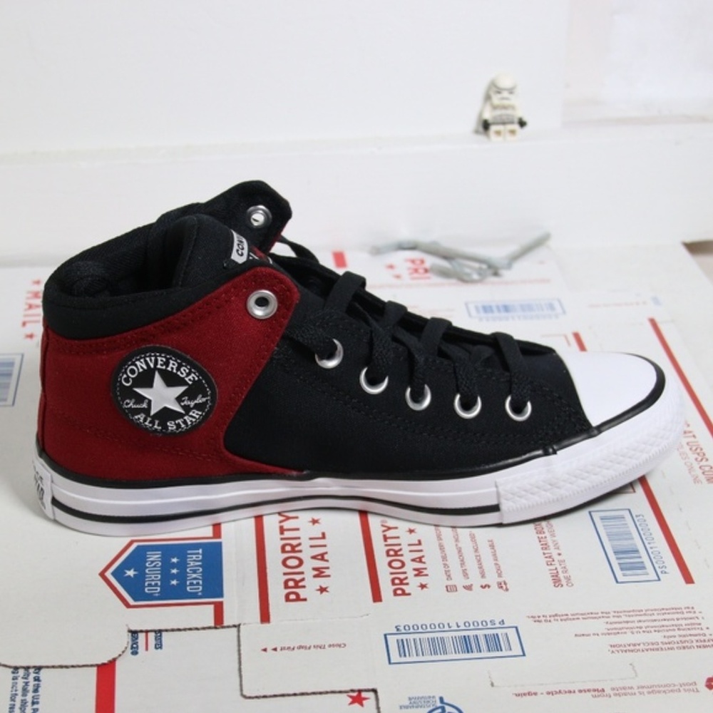 Converse Red / Black Alley Brick High Tops - Picture 2 of 8